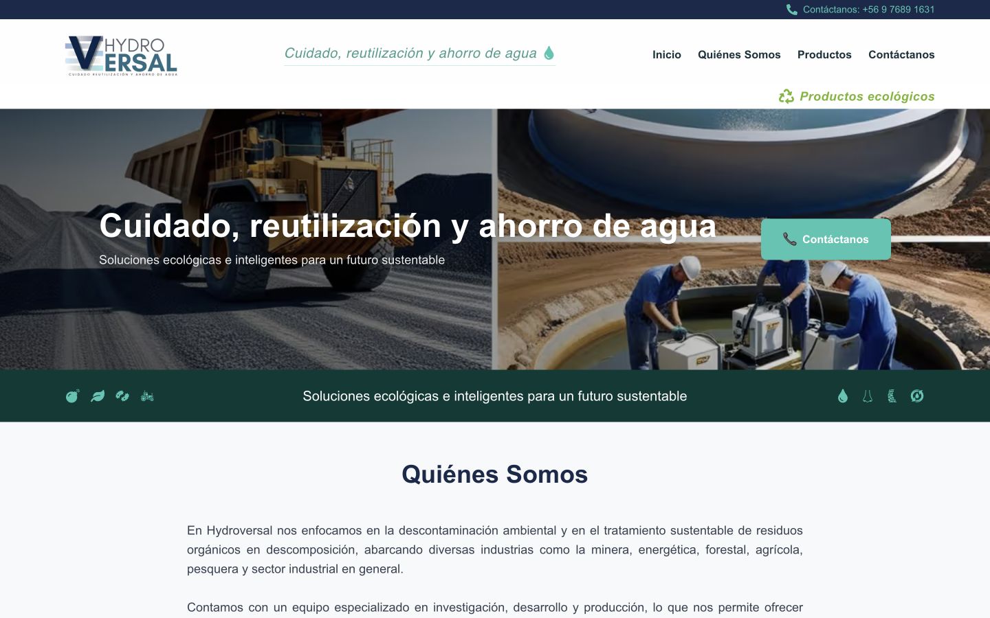 Página principal de Hydroversal
